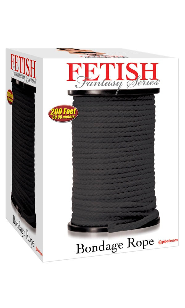 Fetish Fantasy Series Bondage Rope Per Meter Black 61 Meter - Bilincsek - Kötözők
