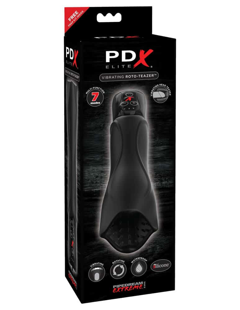PDX Elite Vibrating Roto Teazer - Férfi maszturbátorok