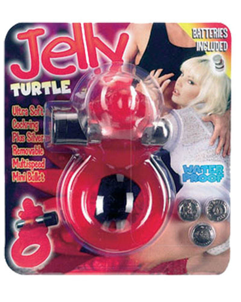 Jelly Turtle Cockring Red - Péniszgyűrűk - Mandzsetták