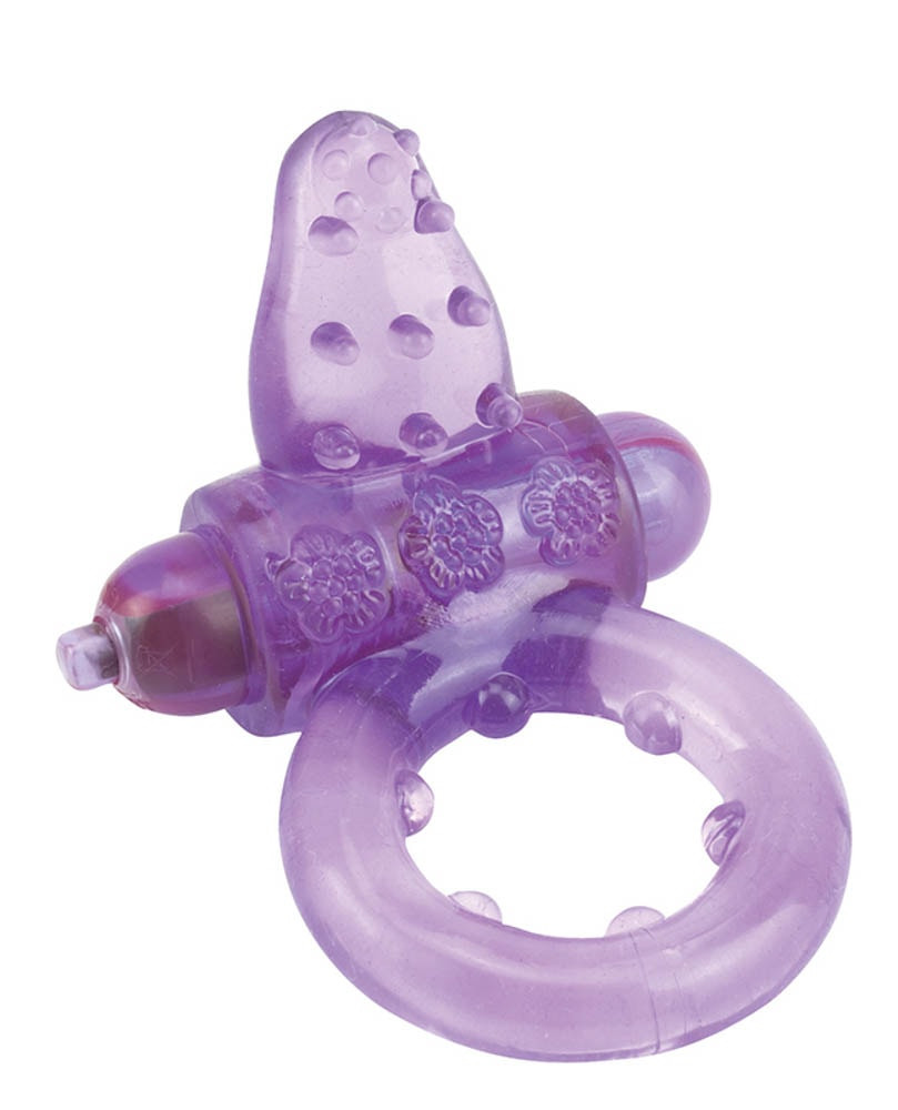 Nubby Clitoral Probe Cockring Lavender - Péniszgyűrűk - Mandzsetták