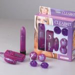 Clear Vibrator Kit Purple
