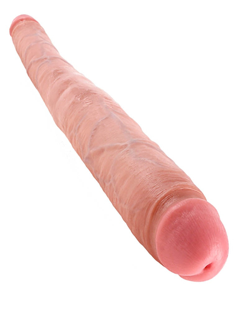 King Cock 16 inch Tapered Double Dildo Flesh - Dongok - Dildók