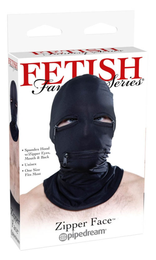 Fetish Fantasy Series Zipper Face Hood - Maszkok - Szemkötők - Fejfedők