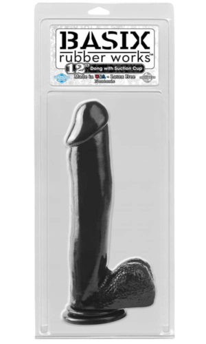 Basix Rubber Works 12 inch Suction Cup Dong - Dongok - Dildók