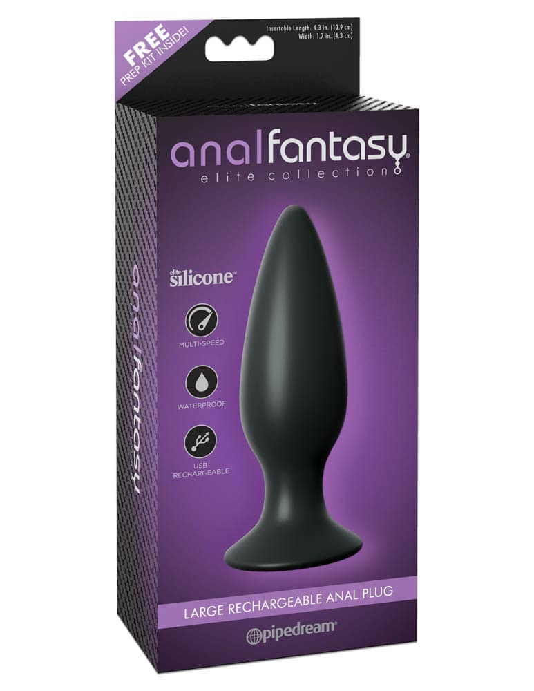 Anal Fantasy Elite Collection Large Rechargeable Anal Plug - Fenékdugók