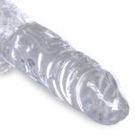King Cock Clear 4" Cock with Balls - Dongok - Dildók