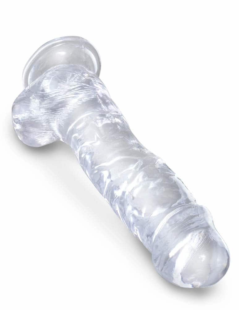 King Cock Clear 8" Cock with Balls - Dongok - Dildók