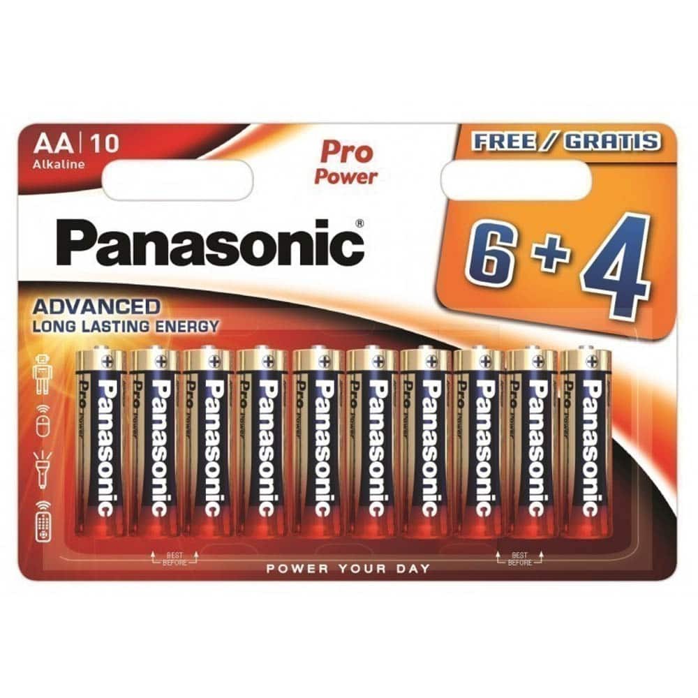 Panasonic Pro Power Battery AA 6+4