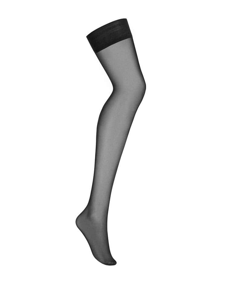 Cheetia self-supported stockings black  S/M - Harisnyák - Harisnyatartók