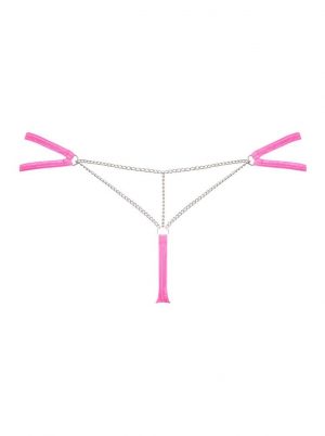 Chainty thong pink  S/M - Női fehérneműk