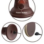 7" Dual Density Vibrating Silicone Cock with Remote  Brown