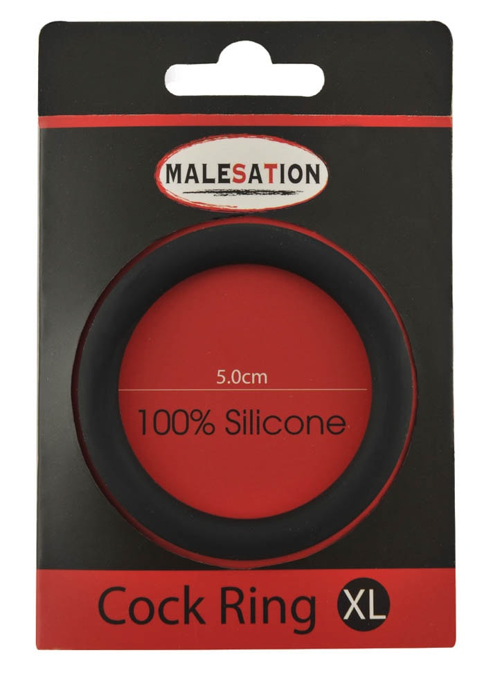 Malesation Silicone Cock Ring Black XL - Péniszgyűrűk - Mandzsetták