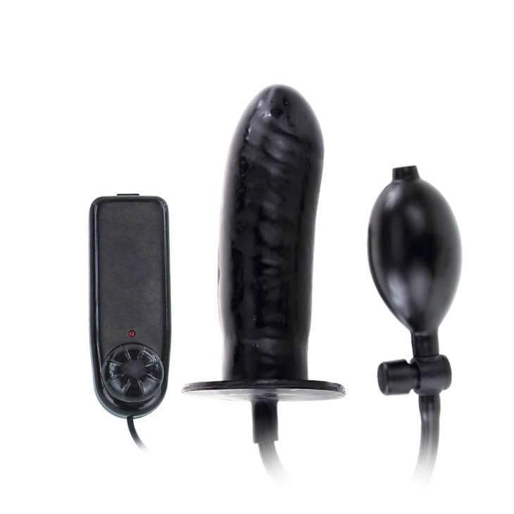 Bigger Joy Inflatable Penis Black 2 - Realisztikus vibrátorok