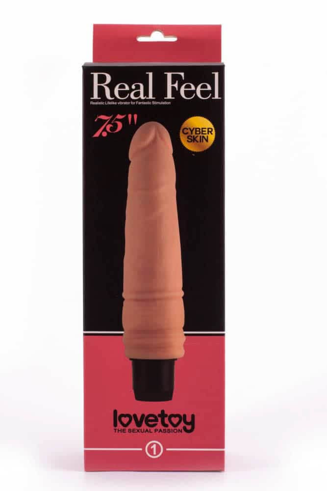 7.5" Real Feel Cyberskin Vibrator - Realisztikus vibrátorok