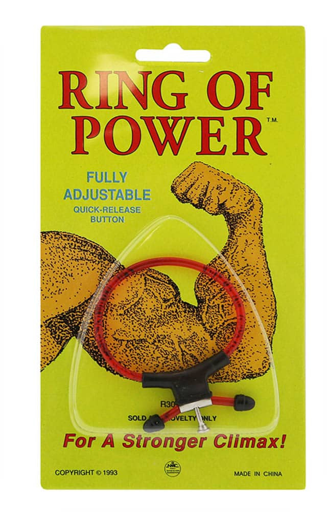 Adjustable Magic Ring Rubber Red Black - Péniszgyűrűk - Mandzsetták