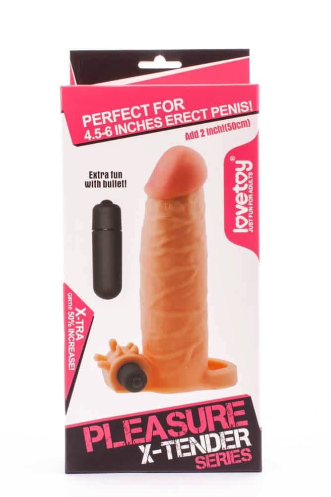 Pleasure X-Tender Vibrating Penis Sleeve  1 - Péniszköpenyek - Hosszabítók