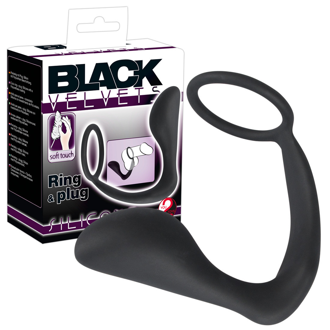Black Velvets Ring & Plug - Péniszgyűrűk - Mandzsetták