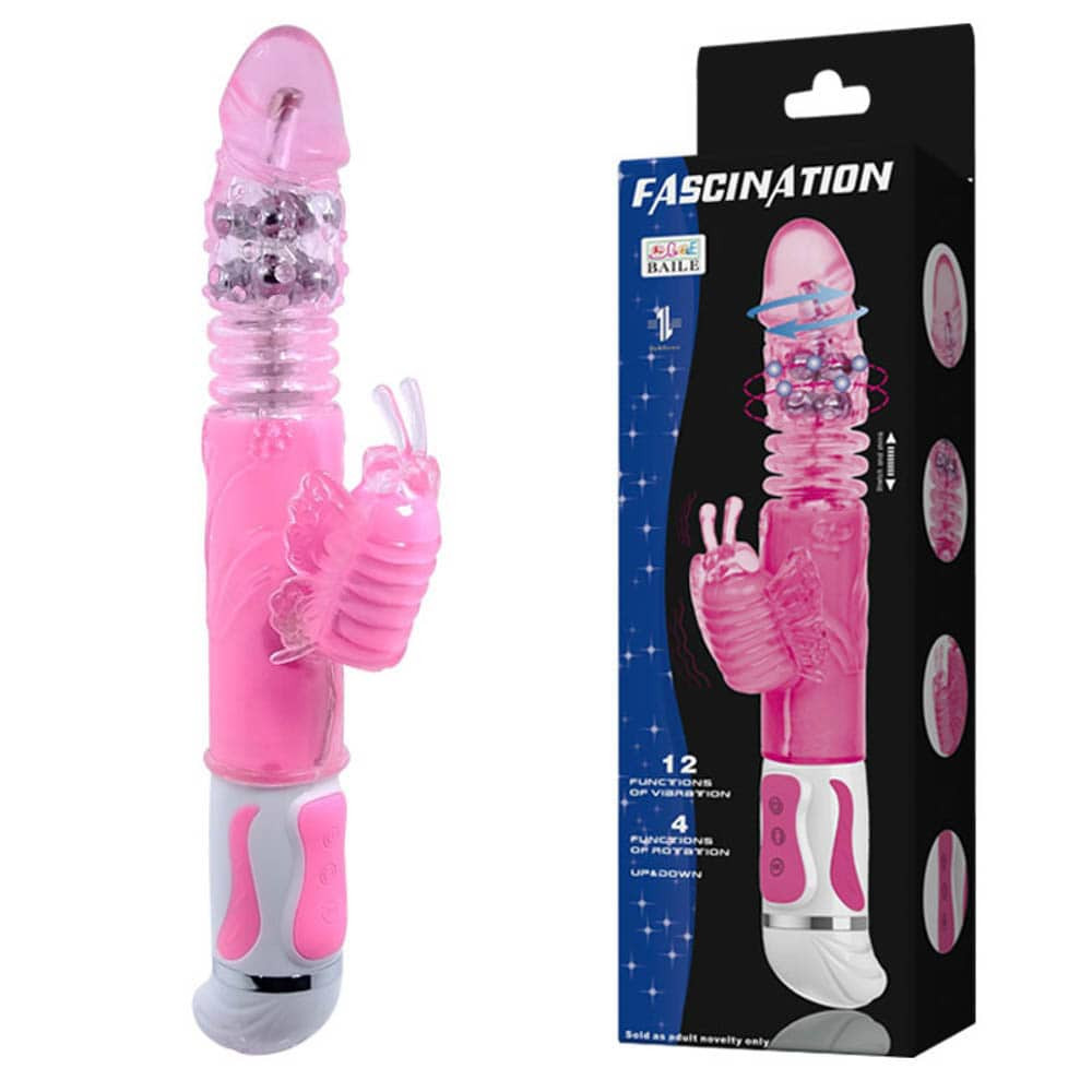 Fascination Bunny Vibrator Pink 3 - Nonfiguratív vibrátorok