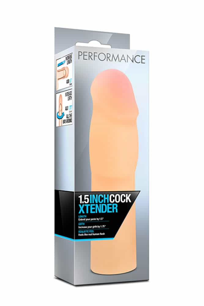Performance 1.5 inch Cock XTender Beige - Péniszköpenyek - Hosszabítók