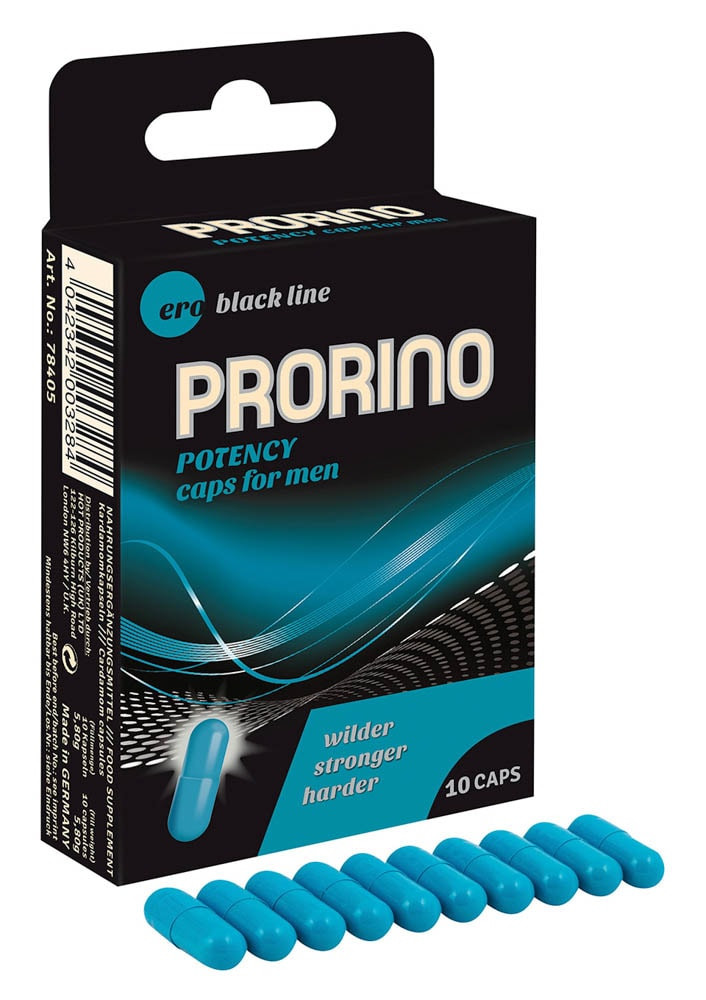 PRORINO Potency Caps for men 10 pcs - Serkentők - Vágyfokozók