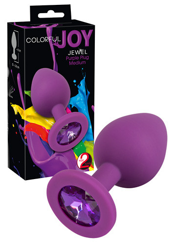Colorful Joy Jewel Purple Plug - Fenékdugók