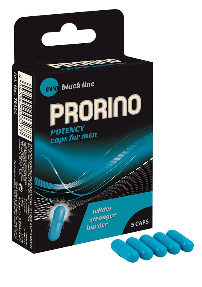 PRORINO Potency Caps for men 5 pcs - Serkentők - Vágyfokozók