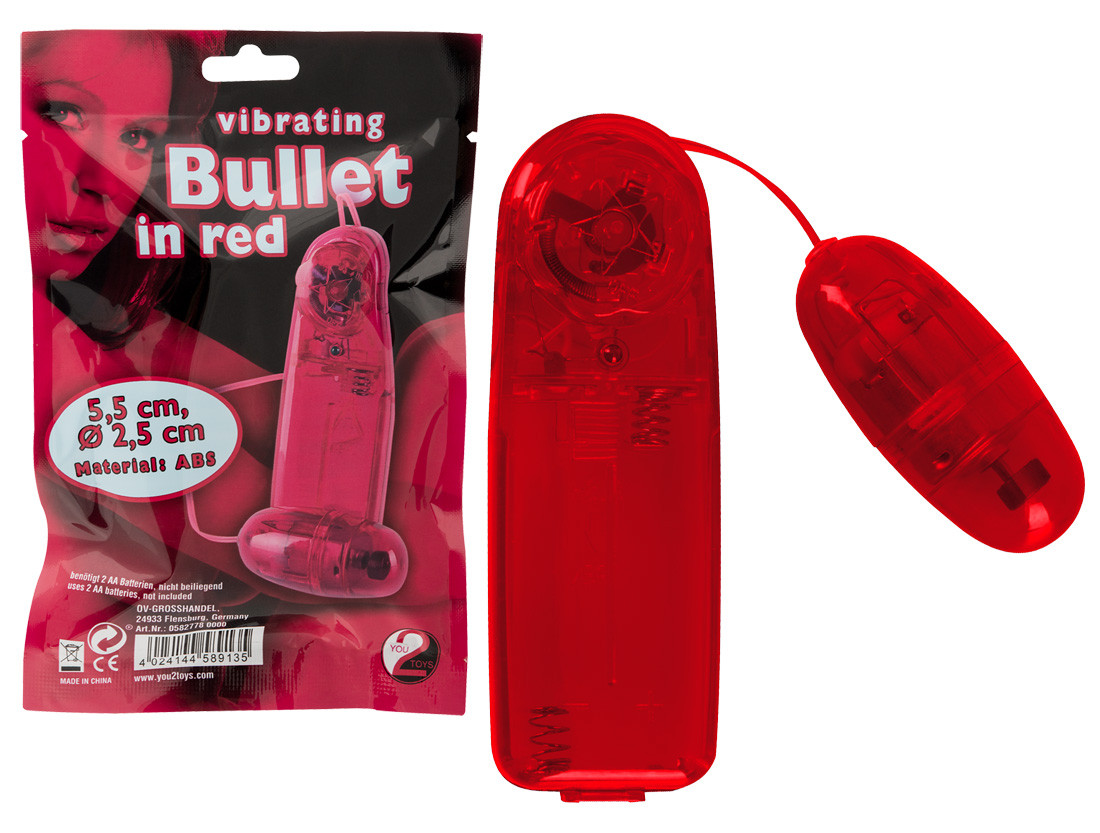 Vibrating Bullet Red - Mini vibrátorok és tojások