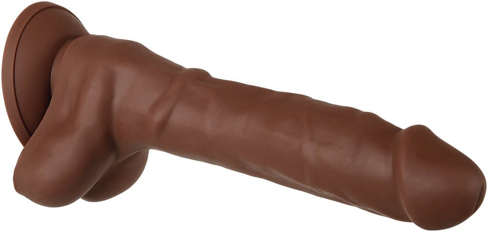 REAL SUPPLE SILICONE POSEABLE DARK 8.25" - Dongok - Dildók