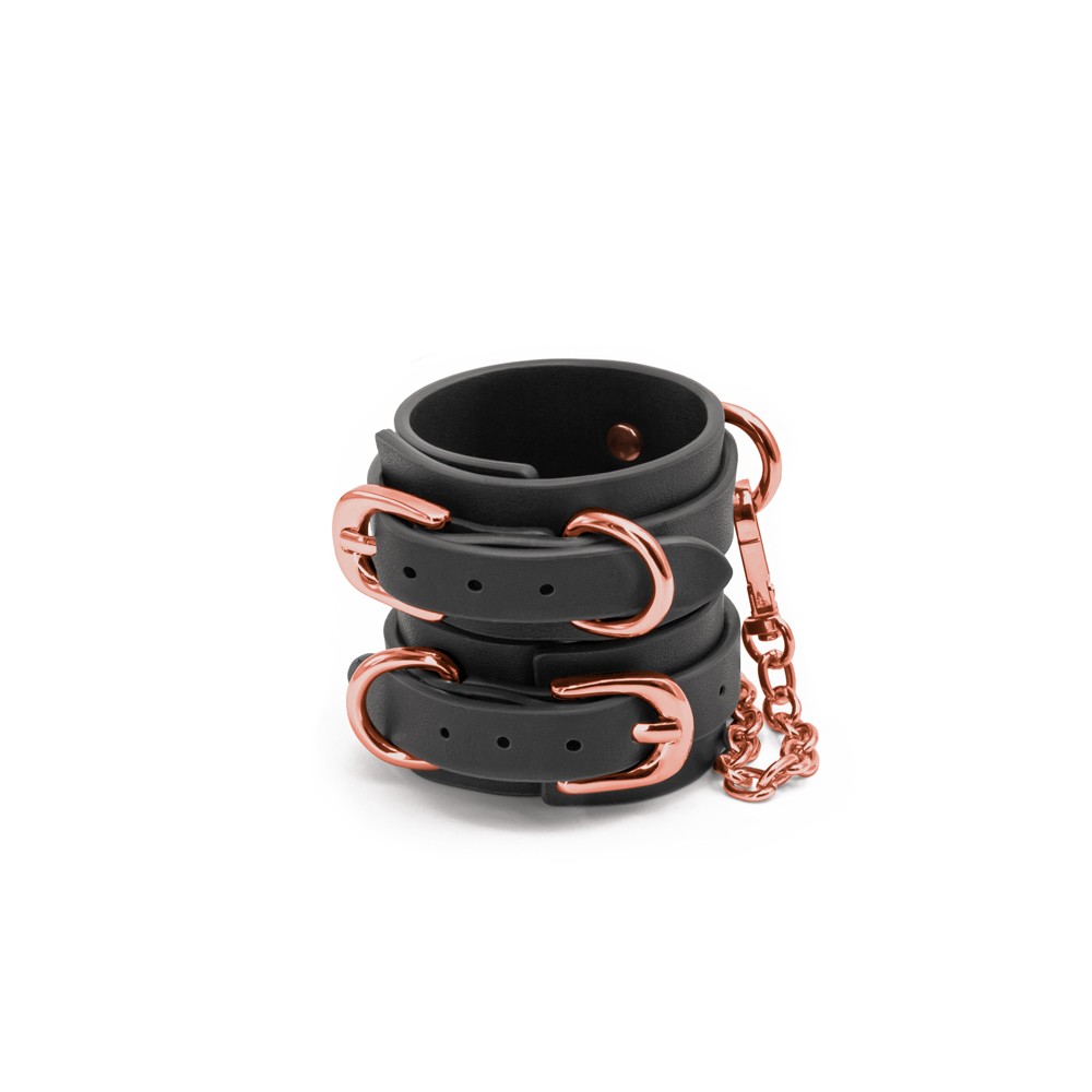 Bondage Couture - Wrist Cuffs - Black - Bilincsek - Kötözők