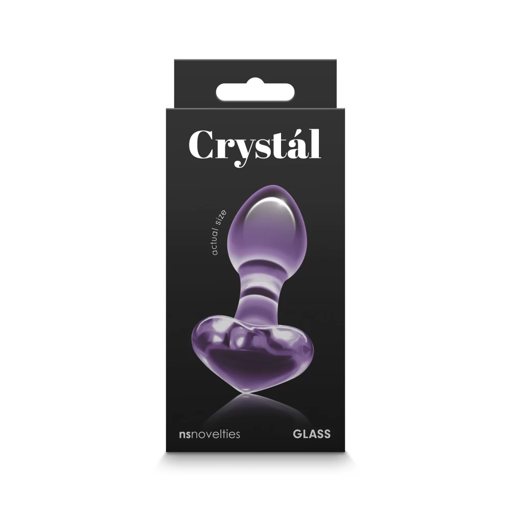 Crystal - Heart - Purple - Fenékdugók