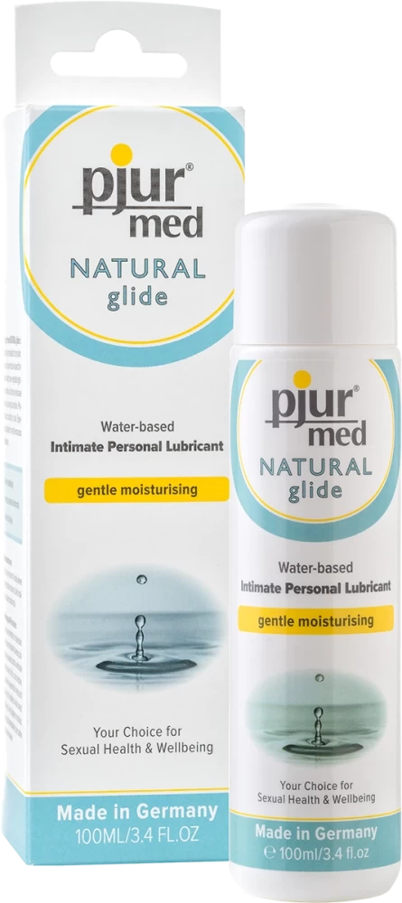 pjur® med NATURAL glide - 100 ml bottle - Vízbázisú síkosítók