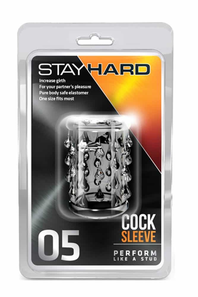Stay Hard Cock Sleeve 05 Clear - Péniszgyűrűk - Mandzsetták