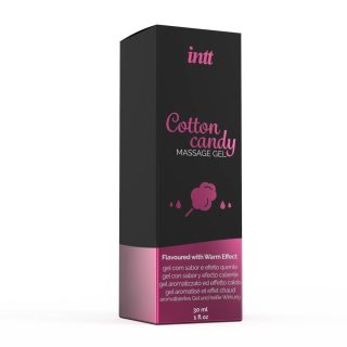 MASSAGE GEL COTTON CANDY GLASS BOTTLE 30ML + BOX - Masszázsgyertyák és olajok