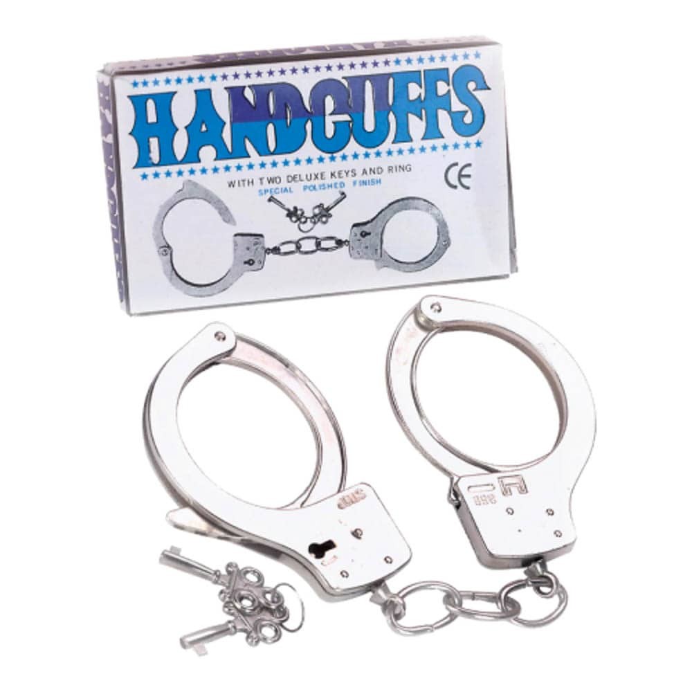 Large Metal Handcuffs With Keys - Bilincsek - Kötözők