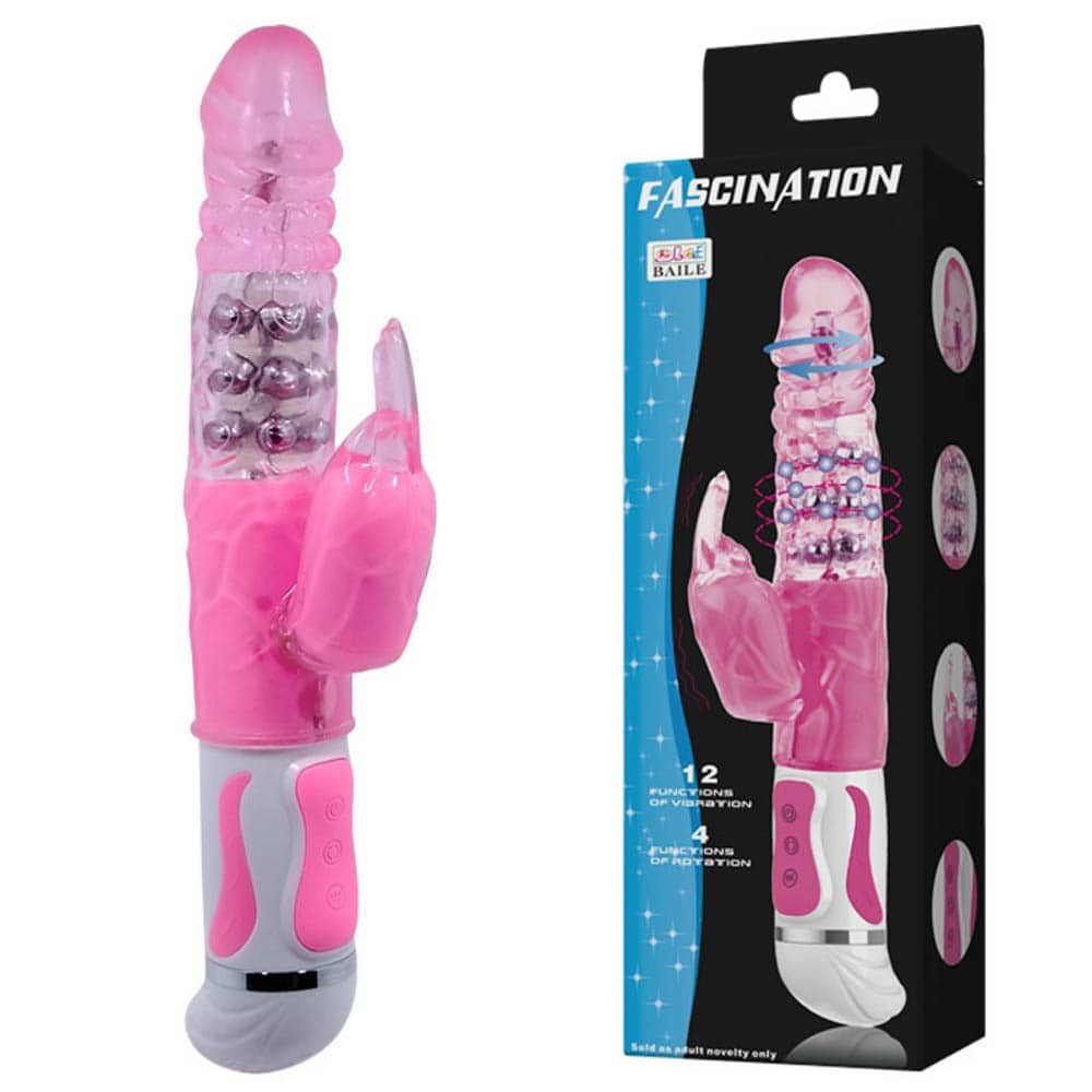 Fascination Bunny Vibrator Pink 4 - Nonfiguratív vibrátorok