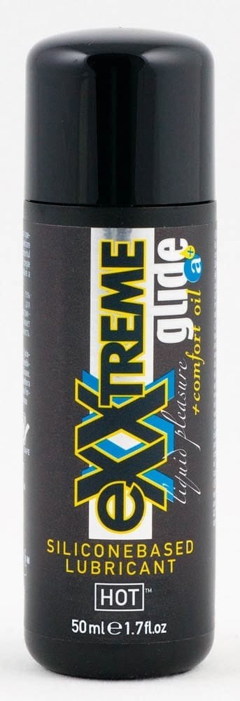 HOT eXXtreme Glide - siliconebased lubricant + comfort oil a+ 50 ml - Szilikonbázisú síkosítók