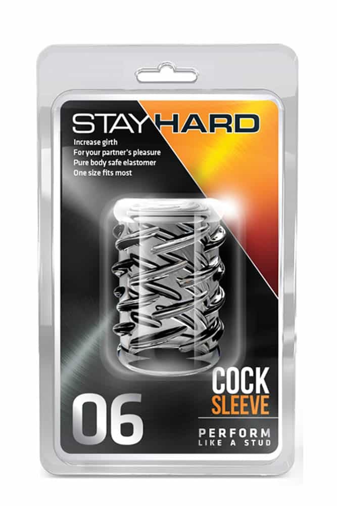 Stay Hard Cock Sleeve 06 Clear - Péniszgyűrűk - Mandzsetták