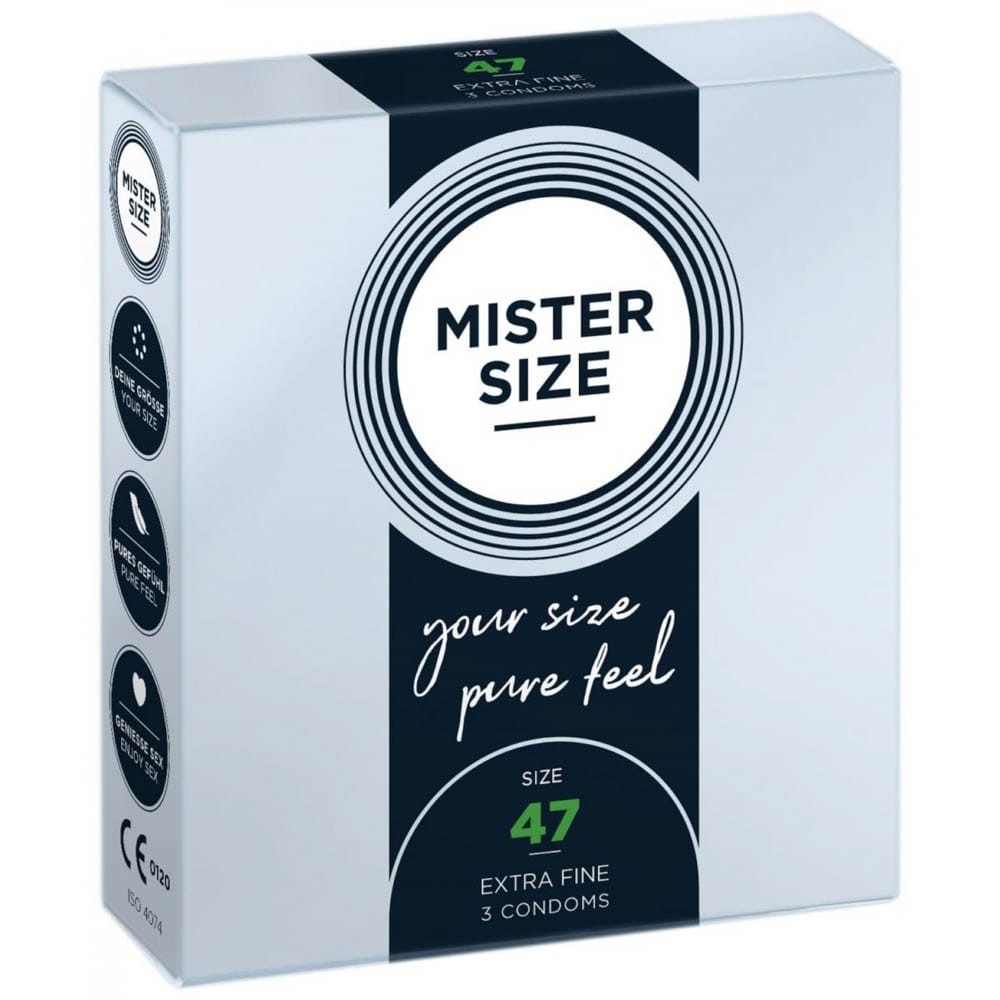 MISTER SIZE 47 mm Condoms 3 pieces - Óvszerek