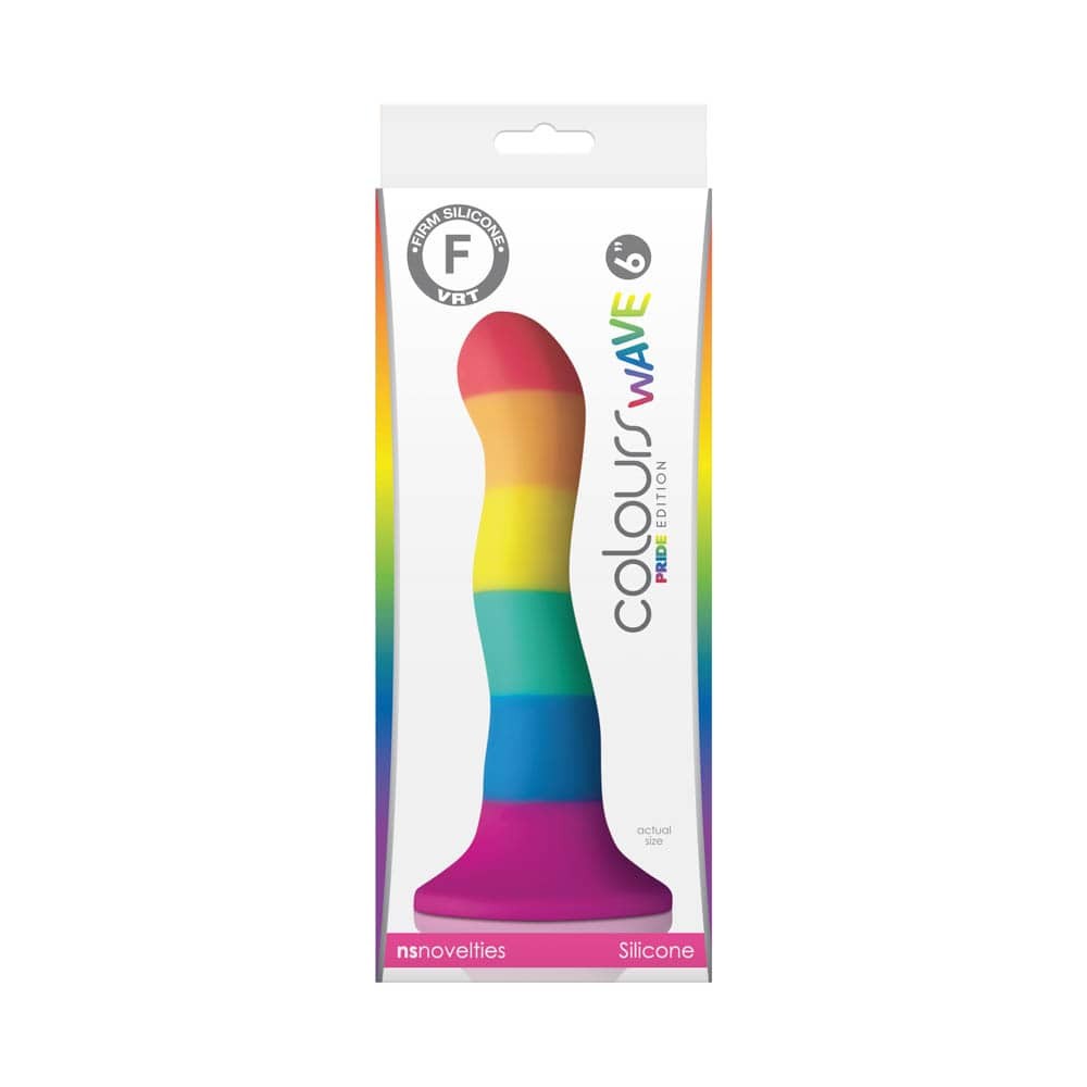 Colours Pride Edition 6 inch Wave Dildo Rainbow - Dongok - Dildók