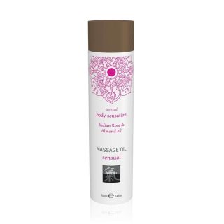 Massage oil sensual - Indian Rose & Almond oil 100ml - Masszázsgyertyák és olajok