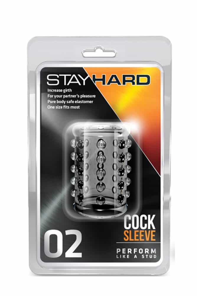 Stay Hard Cock Sleeve 02 Clear - Péniszgyűrűk - Mandzsetták