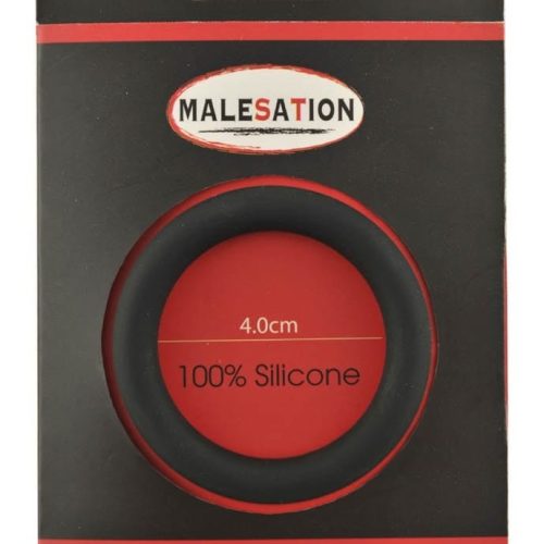 Malesation Silicone Cock Ring Black M - Péniszgyűrűk - Mandzsetták