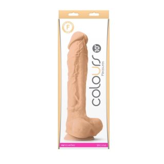 Colours - Pleasures - 10" Dildo - White - Dongok - Dildók