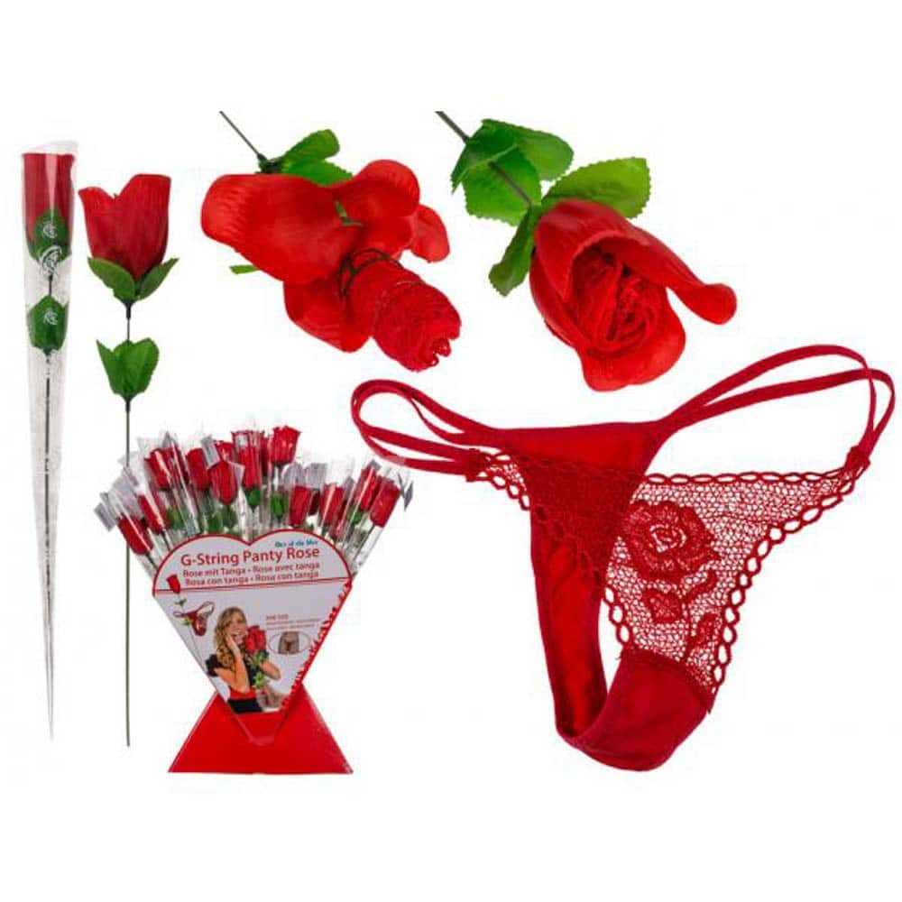 Rose with red G-string - Játék és ajándék