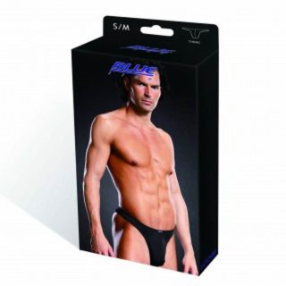 BLUE LINE Performance Microfiber Thong blk S/M - Férfi ruházat