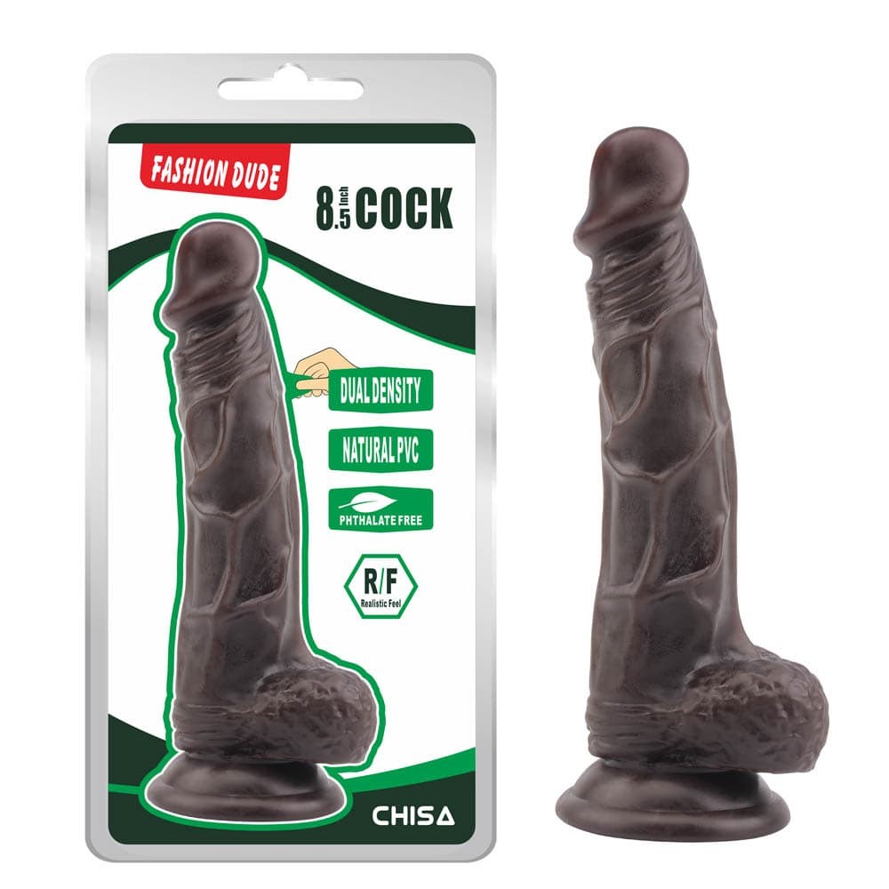 Fashion Dude 8.5 Inch Cock Brown - Dongok - Dildók