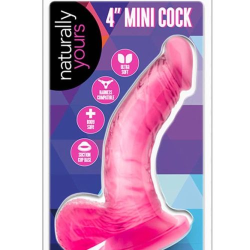 Naturally Yours 4 inch Mini Cock Pink - Dongok - Dildók