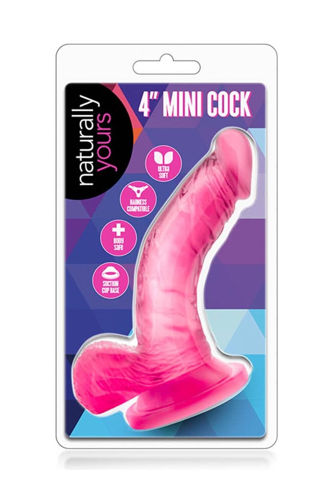 Naturally Yours 4 inch Mini Cock Pink - Dongok - Dildók