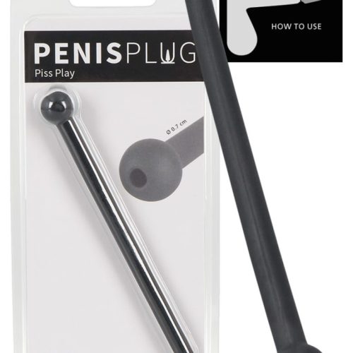 Penis Plug Piss Play Black - Kiegészítők