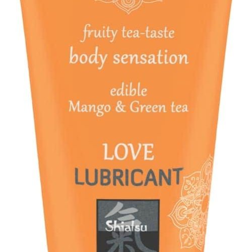 Love Lubricant edible - Mango & Green Tea 75ml - Vízbázisú síkosítók